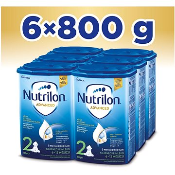 Nutrilon 2 Pokračovací mléko 6+ 6× 800 g (8595002109926)