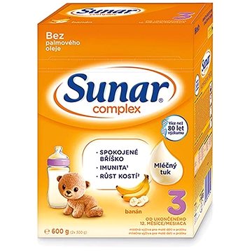 Sunar Complex 3 batolecí mléko banán 600 g (8592084415754)
