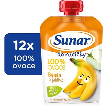 Sunar Kapsička Do ručičky banán 12× 100 g (8592084413651)