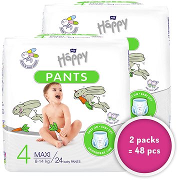 BELLA Baby Happy Pants Maxi vel. 4 (2× 24 ks) (BABY9414s2)