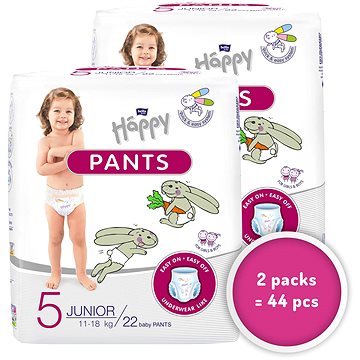 BELLA Baby Happy Pants Junior vel. 5 (2× 22 ks) (BABY9415s2)