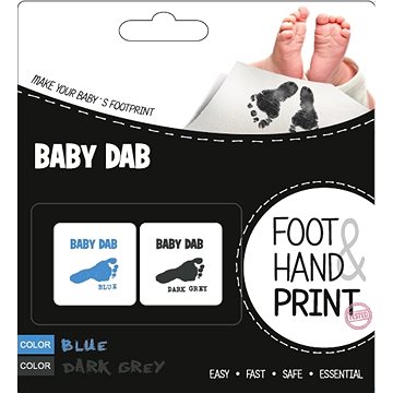 Baby Dab Barva na dětské otisky - modrá, šedá (8594173090101)