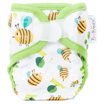 Bobánek Novorozenecké svrchní kalhotky suchý zip - Včelky (4NSKZ)