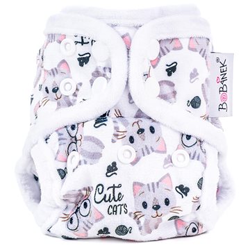 Bobánek Novorozenecké extra jemné svrchní kalhotky patentky - Cute cats (3NSKM)