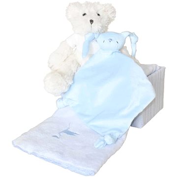 BEBEDEPARIS Pohodový dětský košík Medvídek - modrý (BBB0046blue)
