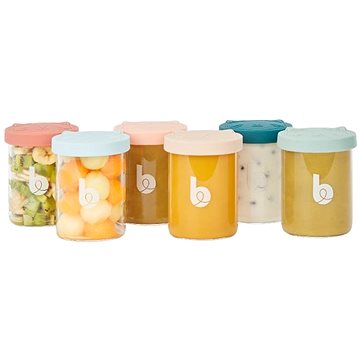 Babymoov Skleněné misky s víčky Isy Bowls 6 × 250 ml (3661276178861)