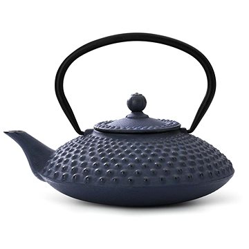 Litinová konvička na čaj Xilin 1,25L, modrá (G002B)