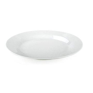 BANQUET Sada mělkých porcelánových talířů BASIC nedekor. 24 cm, 6 ks, bílé (60319502)