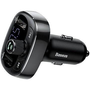 Baseus T-typed S-09 Wireless MP3 Car Charger FM Transmitter Black (CCALL-TM01)