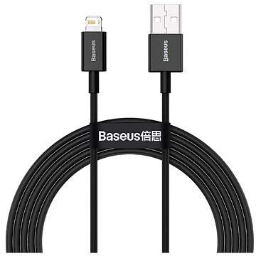 Baseus Superior Series rychlonabíjecí kabel USB/Lightning 2.4A 1m černá (CALYS-A01)