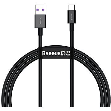 Baseus Superior Series rychlonabíjecí kabel USB/Type-C 66W 1m černá (CATYS-01)