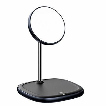 Baseus Swan Magnetic Desktop Bracket Wireless Charger 15W Black (WXSW-01)