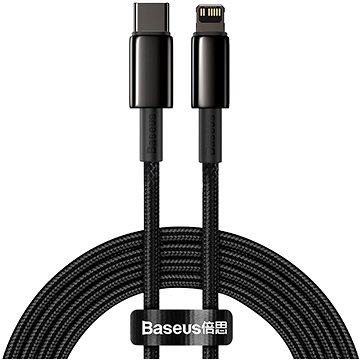 Baseus Tungsten Gold Fast Charging Data Cable Type-C to Lightning PD 20W 2m Black (CATLWJ-A01)