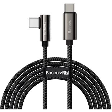 Baseus Elbow Fast Charging Data Cable Type-C to Type-C 100W 1m Black (CATCS-01)