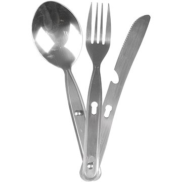 Bo-Camp Cutlery set 3 pieces for 1 Person Stainless Steel (8712013021003)