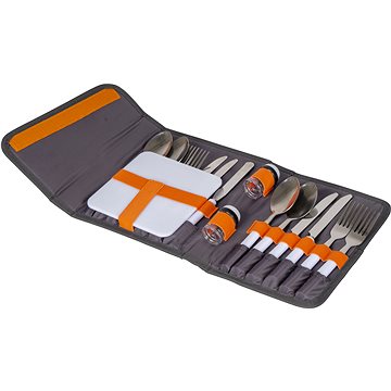 Bo-Camp Cutlery set Picnic 4 persons Pouch Grey (8712013143408)