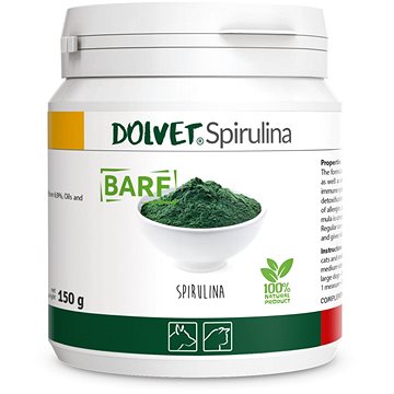 Dolfos Dolvet Spirulina 150 g - detox a podpora imunity (901010)