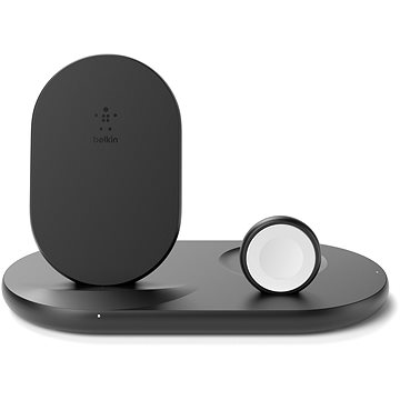Belkin BOOST CHARGE 3v1 Bezdrátové nabíjení pro iPhone/Apple Watch/AirPods, černá (WIZ001vfBK)