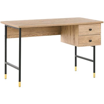 Psací stůl 120 x 60 cm světlé dřevo ABILEN, 243359 (beliani_243359)