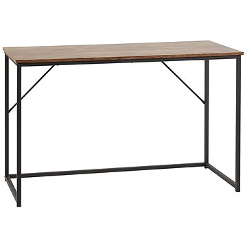 Psací stůl 120 x 55 cm tmavé dřevo PEMBRO, 310215 (beliani_310215)