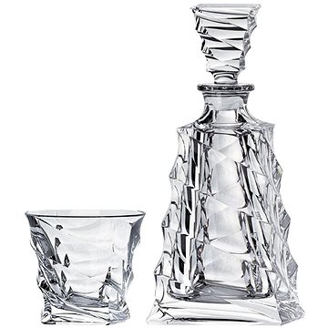 Crystal Bohemia Set na whisky a koňak Casablanca (1 karafa + 6 sklenic) (8593410024244)