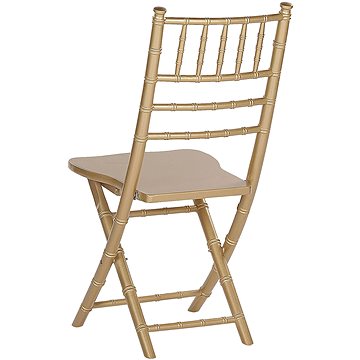 Sada 4 dřevěných židlí, zlaté MACHIAS, 250977 (beliani_250977)