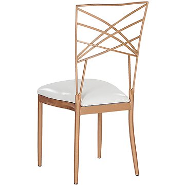 Sada 2 jídelní židle růžové zlato GIRARD, 207938 (beliani_207938)