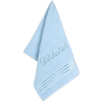 BELLATEX s.r.o. Froté ručník 50×100 Linie L/718 modrá s výšivkou Dědeček (7897)
