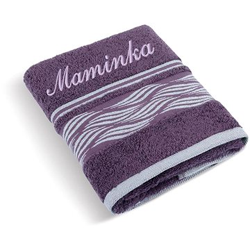 BELLATEX s.r.o. Froté ručník 50×100 Vlnka 72/120 s výšivkou Maminka (3662)