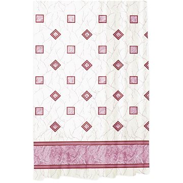 Bellatex Koupelnové závěsy - 180 × 200 cm - růžové čtverce (2951)