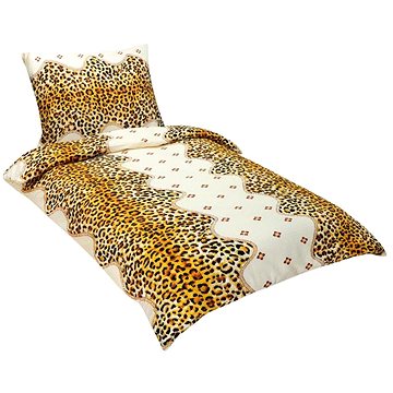 Bellatex Krepové - 140 × 220, 70 × 90 cm - leopardí vzor (6447)