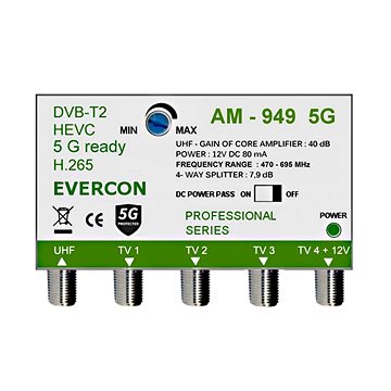 EVERCON anténní zesilovač AM-949 5G bez napájecího zdroje (8594208420095)