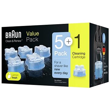 Braun Clean & Renew Kazety, Balení 5+1 (4210201205593)