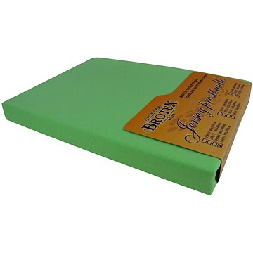 Brotex Jersey prostěradlo světle zelené, 90 × 200 cm, jednolůžko (35091/032)