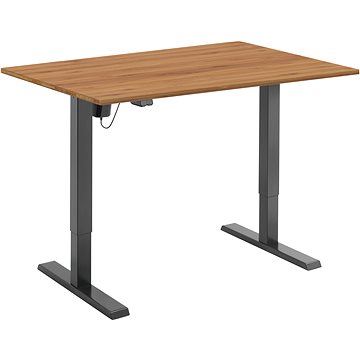 AlzaErgo Table ET2.1 černý + deska TTE-01 140x80cm bambusová (BUN)