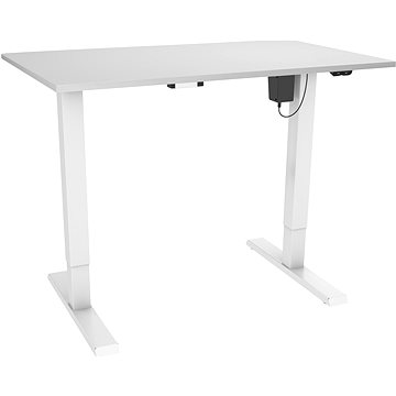 AlzaErgo Table ET2.1 bílý + deska TTE-12 120x80cm bílý laminát (BUN)