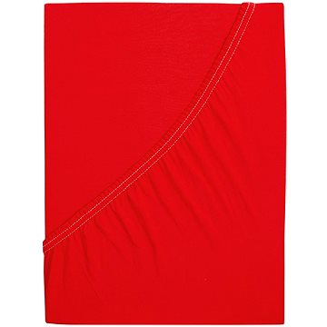 B.E.S. - Petrovice, s.r.o. Prostěradlo Jersey česaná bavlna MAKO - Červená 120 × 200 (2-010-0305)