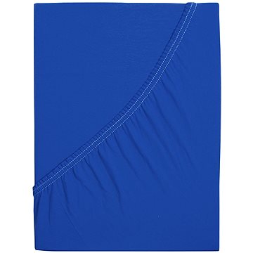 B.E.S. - Petrovice, s.r.o. Prostěradlo Jersey česaná bavlna MAKO - Královská modrá 120 × 200 (2-010-0311)