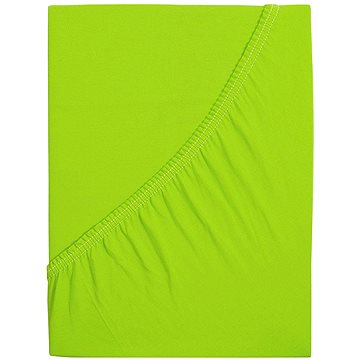 B.E.S. - Petrovice, s.r.o. Prostěradlo Jersey česaná bavlna MAKO - Svítivá zelená 200 × 220 (2-010-0614)