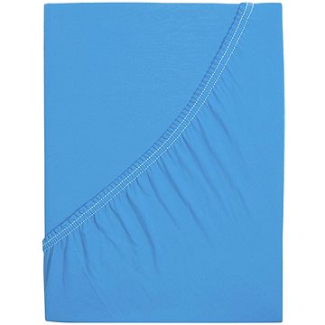 B.E.S. - Petrovice, s.r.o. Jersey prostěradlo s elastanem Lycra - Nebeská modrá 90 × 200 (2-011-0006)