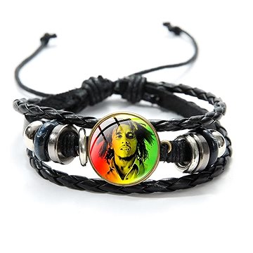 Kožený náramek Bob Marley - 13 (15174)