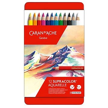 CARAN D'ACHE Supracolor Aquarelle 12 barev (3888.312)