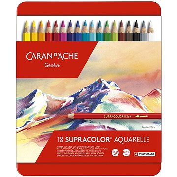CARAN D'ACHE Supracolor Aquarelle 18 barev (3888.318)