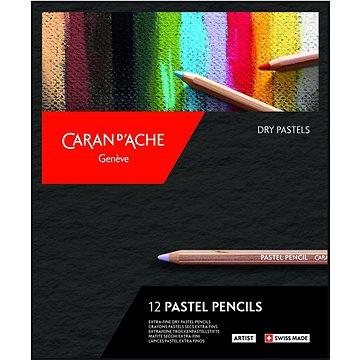 CARAN D'ACHE Umělecké pastely v tužce 12 barev (788.312)