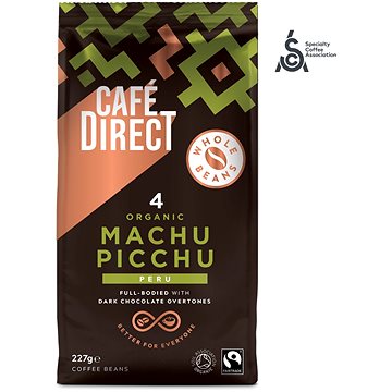 Cafédirect BIO Machu Picchu SCA 82 zrnková káva 227g (CD019202)