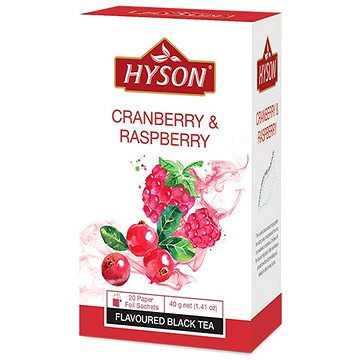 Hyson Cranberry & Raspberry, černý čaj (20 sáčků) (H013003)