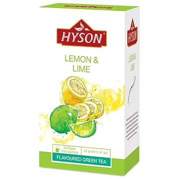 Hyson Lemon & Lime, zelený čaj (20 sáčků) (H013011)
