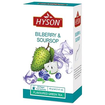 Hyson Bilberry & Soursop, zelený šaj (20 sáčků) (H013012)
