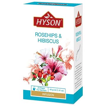 Hyson Rosehip & Hibiscus, bylinný čaj (20 sáčků) (H013018)