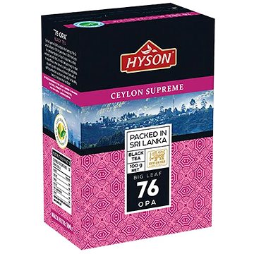 Hyson Ceylon Supreme OPA, černý čaj (100g) (H08002)